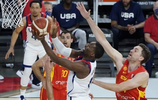 Сборная США по баскетболу обыграла команду Испании в последнем матче перед Олимпиадой